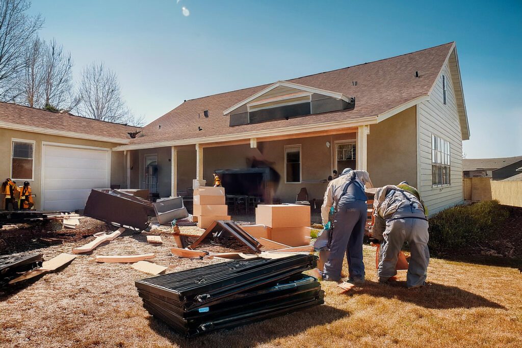 Foreclosure Cleanout in Progress by Junk In The Trunk CFL in Orlando, FL