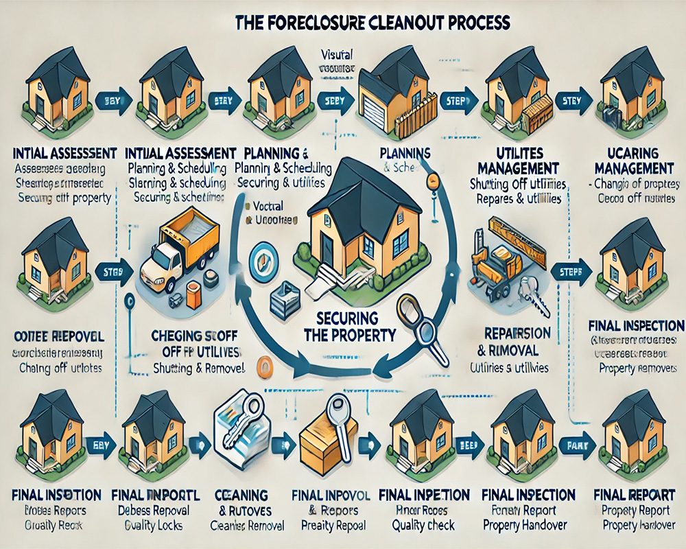 diagram of the foreclosure cleanout process