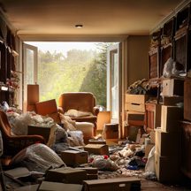 a house that need to be cleared from a hoarder