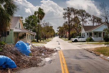 Hurricane debris