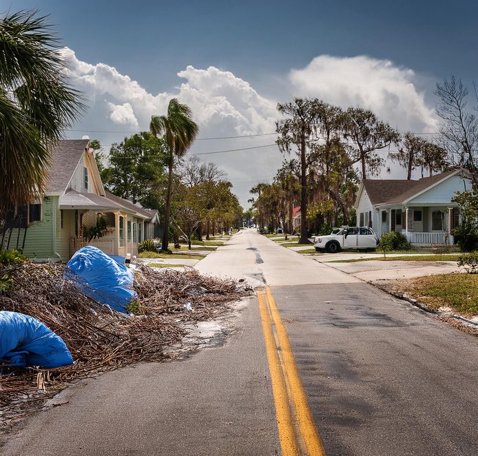 Hurricane debris