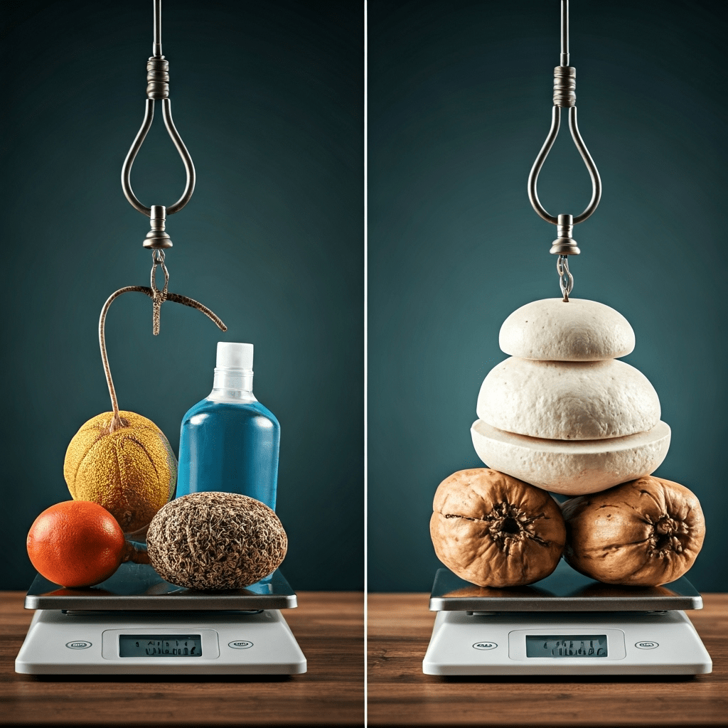 Heavy and light junk comparison